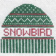 Doolittle Stitchery Snowbird Hat Needlepoint Canvas