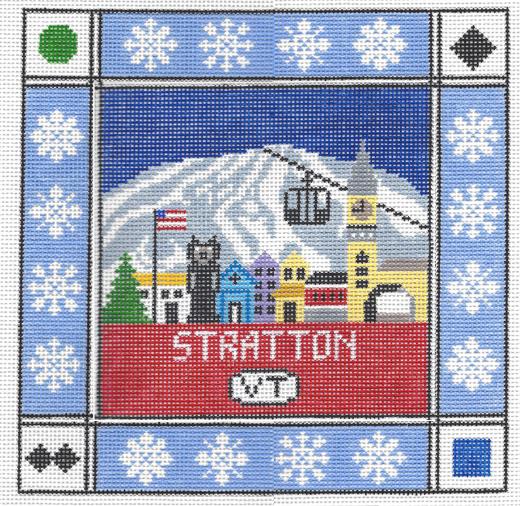 Doolittle Stitchery Stratton Square Needlepoint Canvas