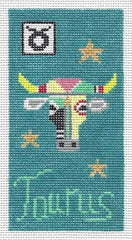 Doolittle Stitchery Taurus Zodiac Eyeglass Case Needlepoint Canvas