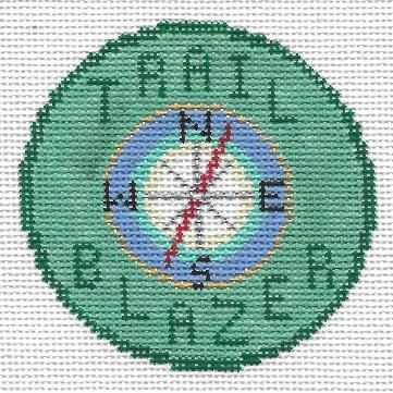 Doolittle Stitchery Trail Blazer Merit Badge Needlepoint Canvas