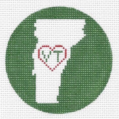 Doolittle Stitchery Vermont Love Needlepoint Canvas