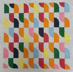 The Gingham Stitchery Krissy Johnson Designs Sawtooth Pillow Needlepoint Canvas