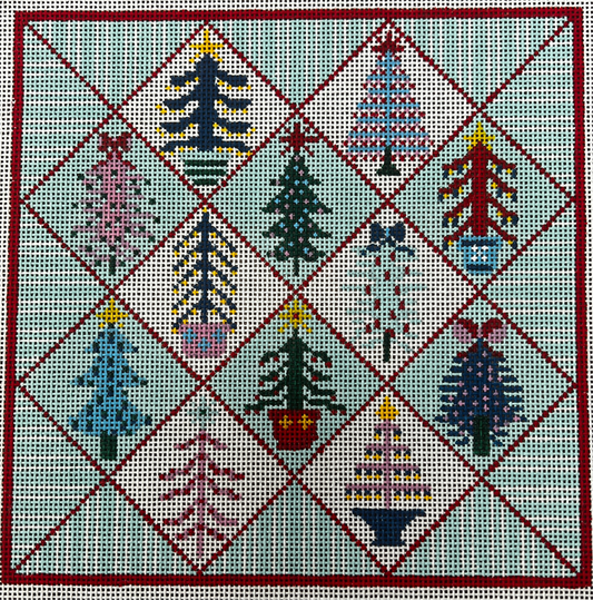 The Gingham Stitchery Amelia Bond Designs Candy Quilting Pillow Needlepoint Canvas