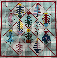 The Gingham Stitchery Amelia Bond Designs Candy Quilting Pillow Needlepoint Canvas