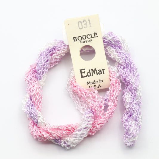 EdMar Boucle - 031 White Pale Plum and Pale Pink