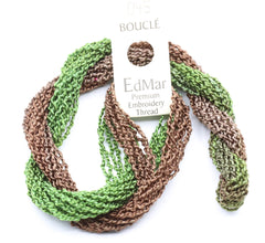 EdMar Boucle - 045 Avocado and Pale Cinnamon