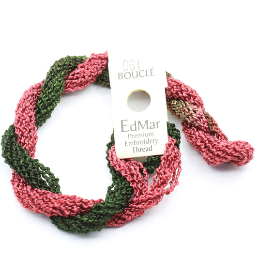 EdMar Boucle - 061 Medium Olive and Dark Faded Rose