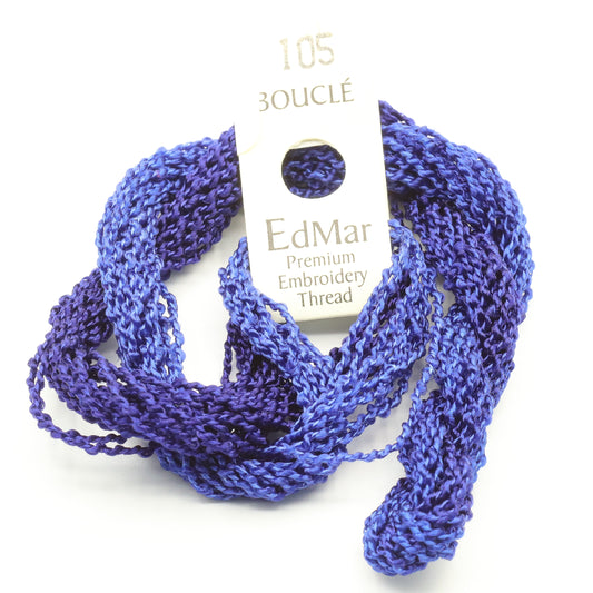 EdMar Boucle - 105 Dark to Deep Periwinkle