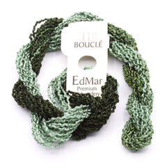 EdMar Boucle - 110 Dark to Pale Forest Green