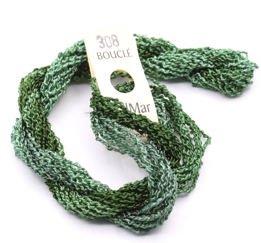 EdMar Boucle - 308 Dark Moss Light Spruce and Field Grey