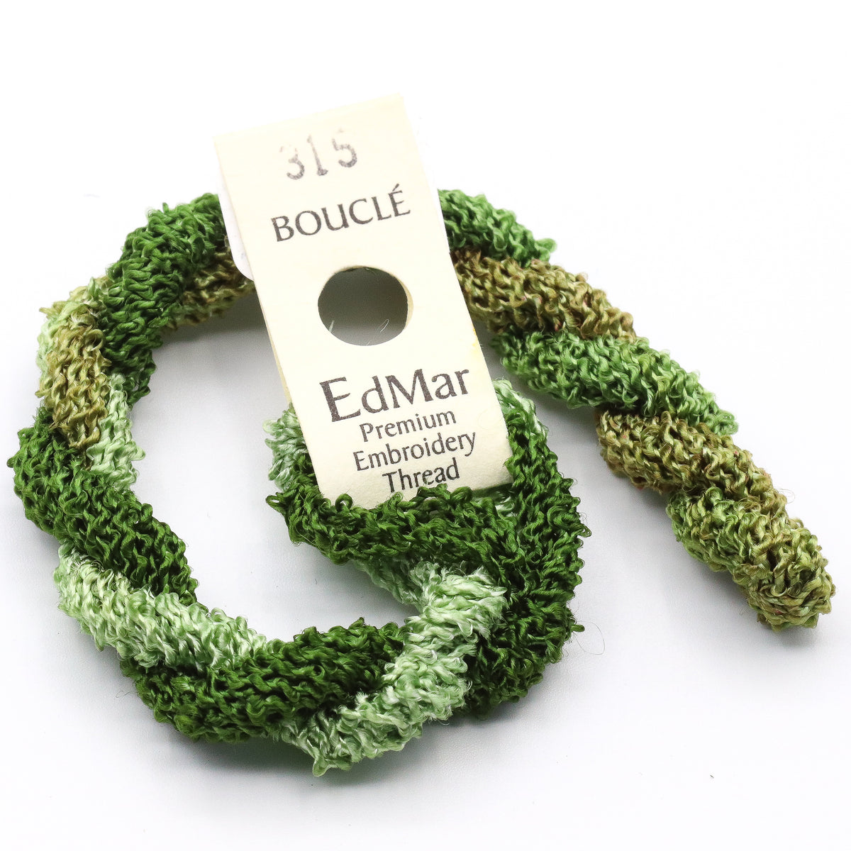 EdMar Boucle - 315 Medium and Pale Bay Leaf and Hazel