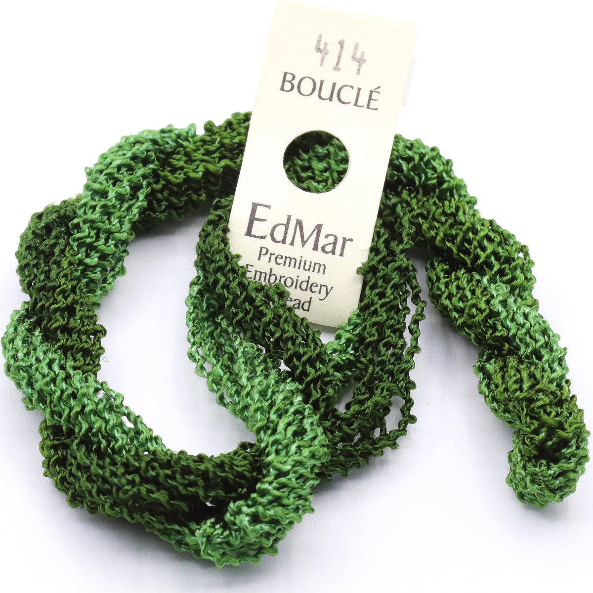 EdMar Boucle - 414 Medium to Light Forest Green