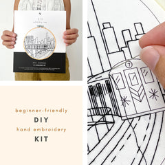 Embroidery And Sage New York City Subway Embroidery Kit