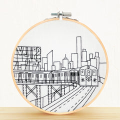 Embroidery And Sage New York City Subway Embroidery Kit