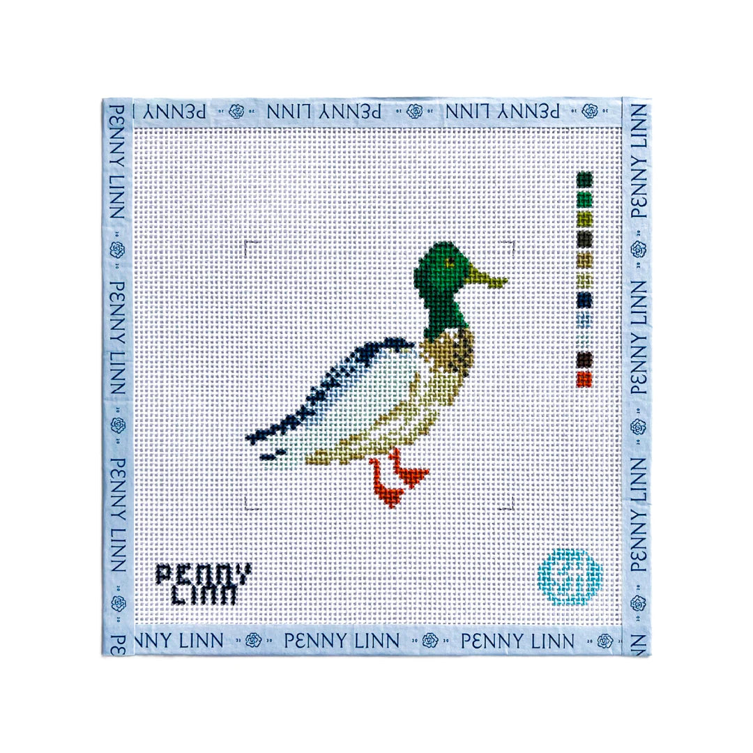 Penny Linn Evelyn Henson Mallard Needlepoint Canvas