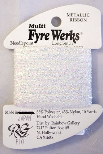 Rainbow Gallery Fyre Werks Soft Sheen - 10 White Pearl