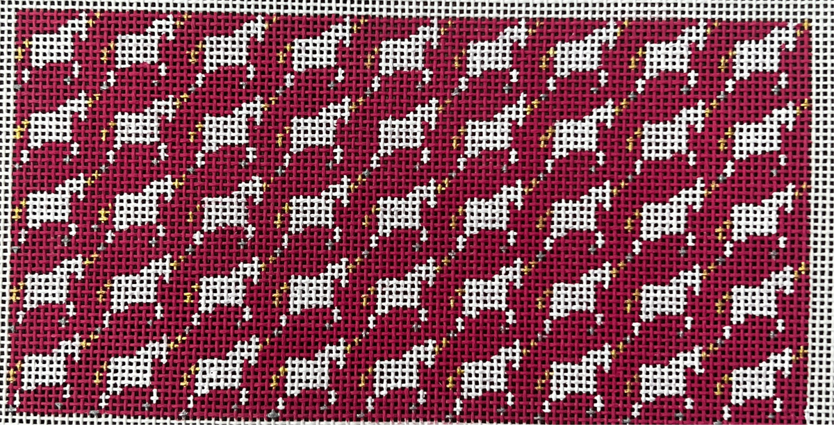 The Gingham Stitchery Kate Woodward Pink Unicorn Insert Needlepoint Canvas