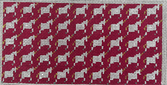 The Gingham Stitchery Kate Woodward Pink Unicorn Insert Needlepoint Canvas
