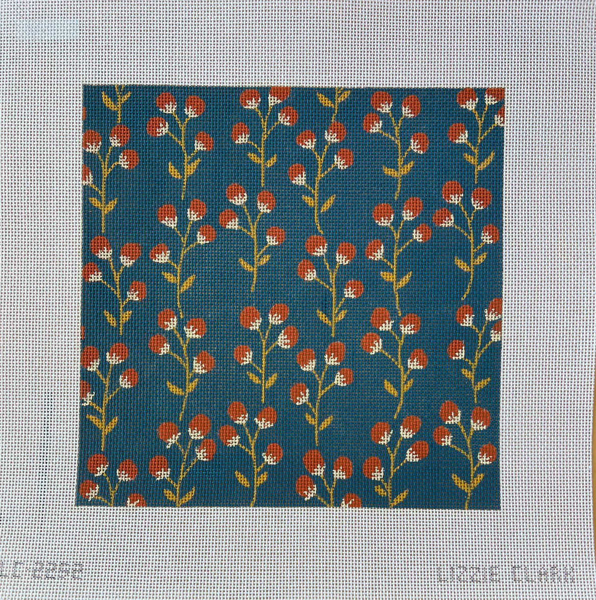 The Collection Designs Lizzie Clark Berry Sprigs Needlepoint Canvas