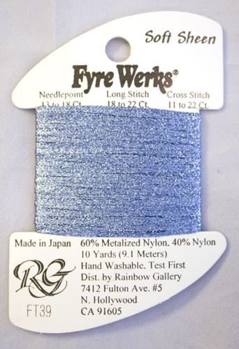 Rainbow Gallery Fyre Werks Soft Sheen - 39 Light Blue