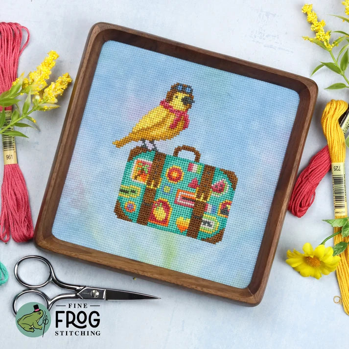 Fine Frog Stitching Bird Globetrotter Cross Stitch Pattern