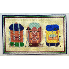 Fire and Iris Adventure Time Backpack Trio Needlepoint Canvas