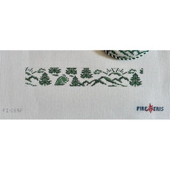 Fire and Iris Camp Fob Needlepoint Canvas