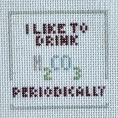 Fire and Iris Periodically Seltzer Insert Needlepoint Canvas