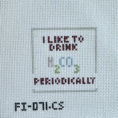 Fire and Iris Periodically Seltzer Insert Needlepoint Canvas