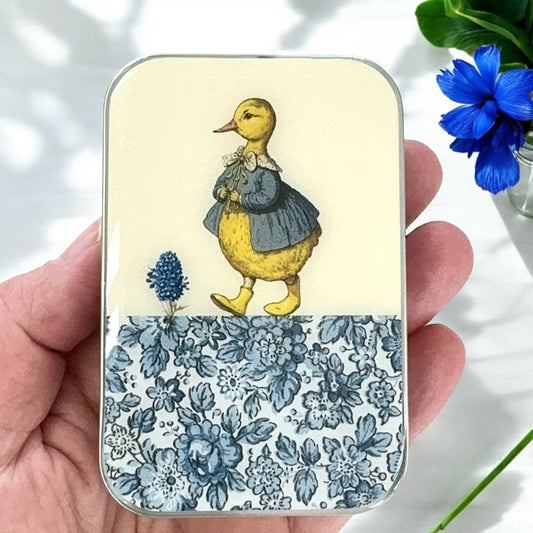 Firefly Notes Duck and Flower Notions Tin Needle Case
