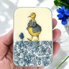 Firefly Notes Duck and Flower Notions Tin Needle Case