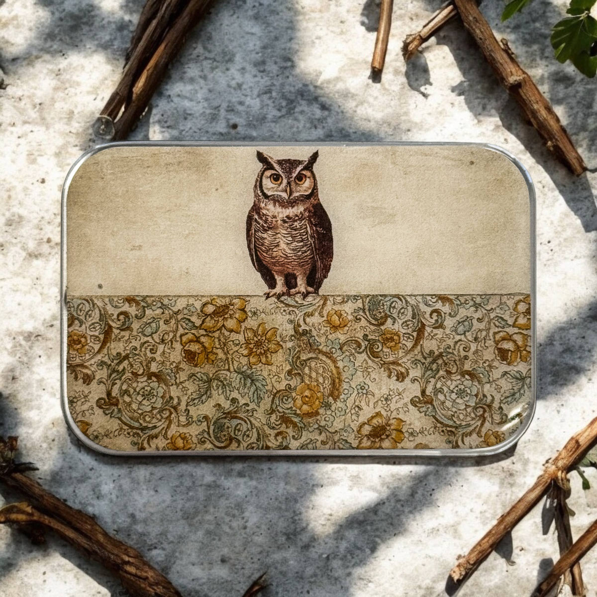 Firefly Notes Owl Notions Tin Needle Case