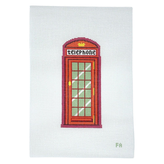 Frances Abel Studio London Telephone Booth Needlepoint Canvas