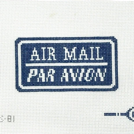 Frances Abel Par Avion Air Mail Needlepoint Canvas