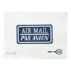 Frances Abel Par Avion Air Mail Needlepoint Canvas