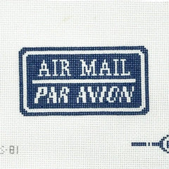 Frances Abel Par Avion Air Mail Needlepoint Canvas
