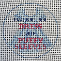 The Gingham Stitchery Kirkland Design Studios Puffy Sleeves Ornament Needlepoint Canvas