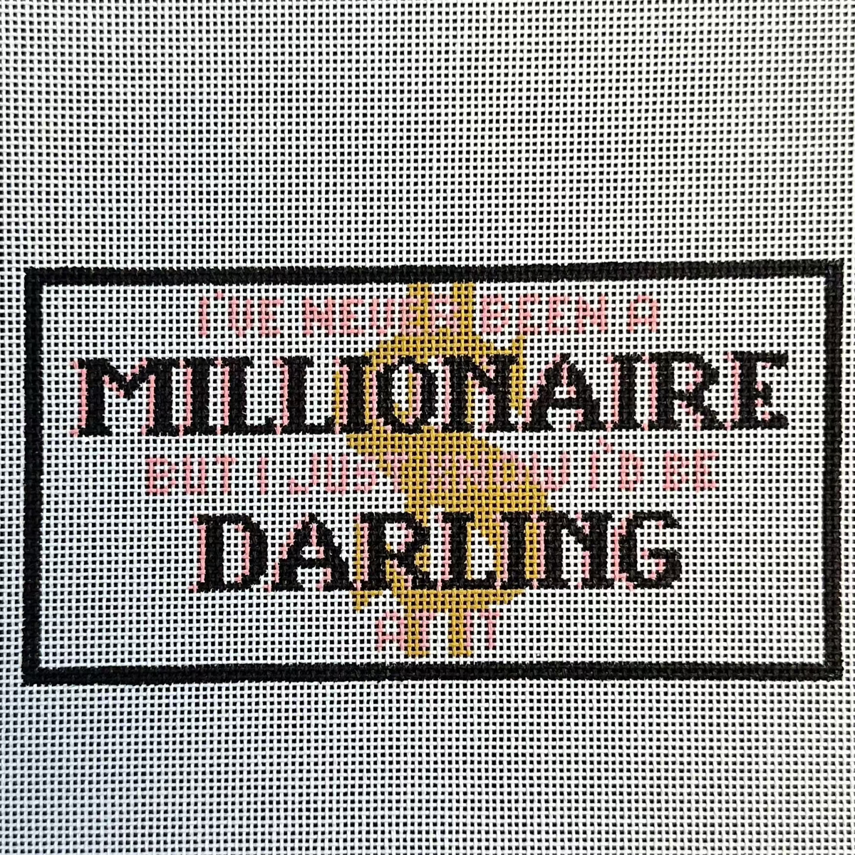 The Gingham Stitchery Kirkland Design Studios Millionaire Darling Needlepoint Canvas