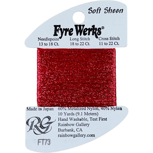 Rainbow Gallery Fyre Werks Soft Sheen - 73 Christmas Red