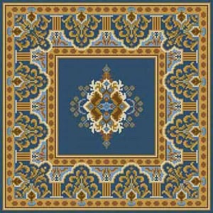 The Meredith Collection Treglown Designs Oriental Rug Square Needlepoint Canvas