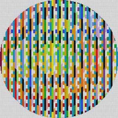 The Meredith Collection Treglown Designs Optical in Circle Needlepoint Canvas