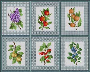 The Meredith Collection Treglown Designs Fruit Rug Needlepoint Canvas