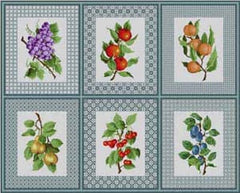 The Meredith Collection Treglown Designs Fruit Rug Needlepoint Canvas