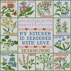 The Meredith Collection Treglown Designs Herbs Needlepoint Canvas