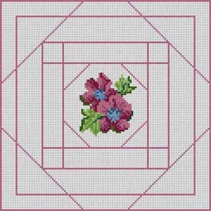 The Meredith Collection Treglown Designs Floral Stitch Sampler Needlepoint Canvas