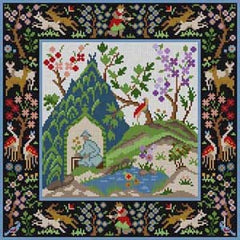 The Meredith Collection Treglown Designs Tapestry with Pond Needlepoint Canvas