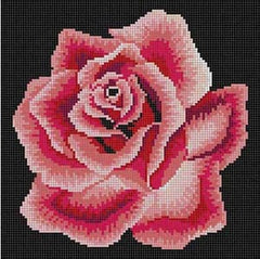 The Meredith Collection Treglown Designs Large Rose Needlepoint Canvas