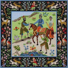 The Meredith Collection Treglown Designs Tapestry with Brown Horse Needlepoint Canvas