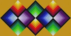 The Meredith Collection Treglown Designs Diamond Shape Optical Needlepoint Canvas