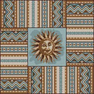 The Meredith Collection Treglown Designs Sun & Patterns Needlepoint Canvas